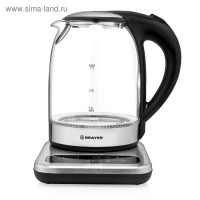 Чайник электрический BRAYER BR1003, стекло, 1.7 л, 2200 Вт, регулировка t°, серебристый Чайник электрический BRAYER BR1003, стекло, 1.7 л, 2200 Вт, регулировка t°, серебристый