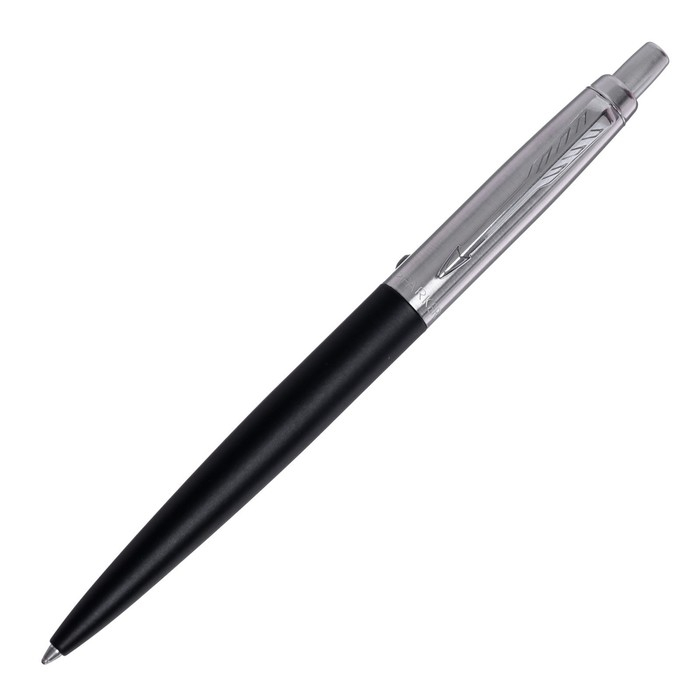 Ручка шариковая Parker Jotter XL K69 Matte Black CT M, корпус из нержавеющей стали, синие чернила Ручка шариковая Parker Jotter XL K69 Matte Black CT M, корпус из нержавеющей стали, синие чернила