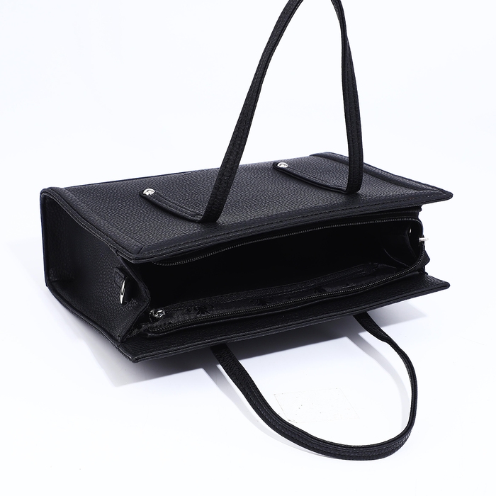 Сумка тоут L-Craft на молнии, цвет чёрный Сумка тоут L-Craft на молнии, цвет чёрный