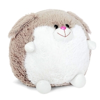 Мягкая игрушка &laquo;Заяц&raquo;, круглый, цвет серый, 34 см