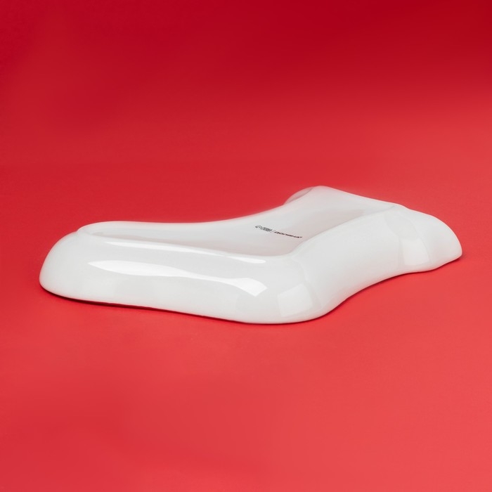 Тарелка керамическая Доляна &laquo;Волшебное дерево&raquo;, керамика, 20&times;15,5&times;3 см, цвет белый