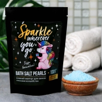 Жемчуг для ванны соляной &laquo;Единорог&raquo;, 130 г, аромат кокоса, BEAUTY FОХ