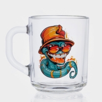 Кружка стеклянная для чая &laquo;Символ года 2025&raquo;, 200 мл