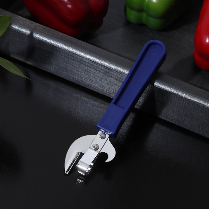 Открывашка Доляна «Помощник», 15,7 см, цвет синий Открывашка Доляна «Помощник», 15,7 см, цвет синий