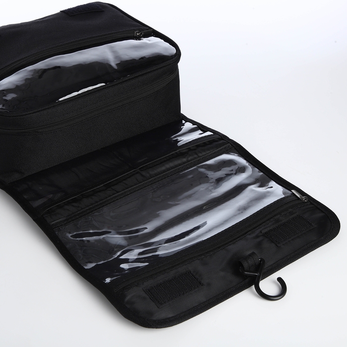 Косметичка на молнии, цвет чёрный