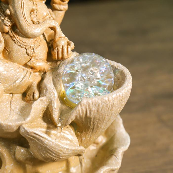 Фонтан Фонтан "Ганеша" бежевый мрамор 30х20 см