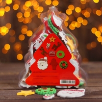 Декор для творчества на клеевой основе «Новогодняя феерия», набор 90 шт., МИКС Декор для творчества на клеевой основе «Новогодняя феерия», набор 90 шт., МИКС