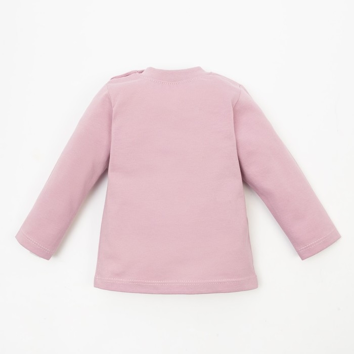 Лонгслив для девочки Крошка Я, BASIC LINE, рост 80-86 см, цвет розовый