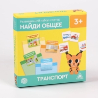 Развивающий набор-сортер &laquo;Найди общее. Транспорт&raquo;, 3+
