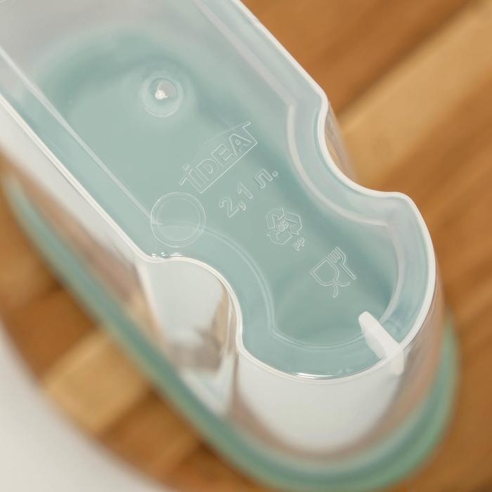 Ёмкость для сыпучих продуктов, 2.1 л, цвет фисташковый Ёмкость для сыпучих продуктов, 2.1 л, цвет фисташковый