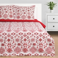 Постельное бельё &laquo;Этель&raquo; 1.5 сп Christmas sketch 143х215 см,150х214 см, 70х70 см 2 шт, поплин