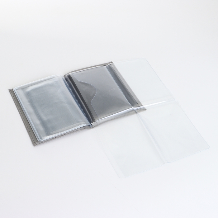 Обложка для автодокументов, цвет серый Обложка для автодокументов, цвет серый