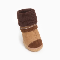 Ботинки высокие с чулком, набор 4 шт, размер 2 (подошва 4,6 х 3,8 см), коричневые