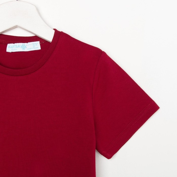 Футболка KAFTAN "Basic line" р.30 (98-104), бордо