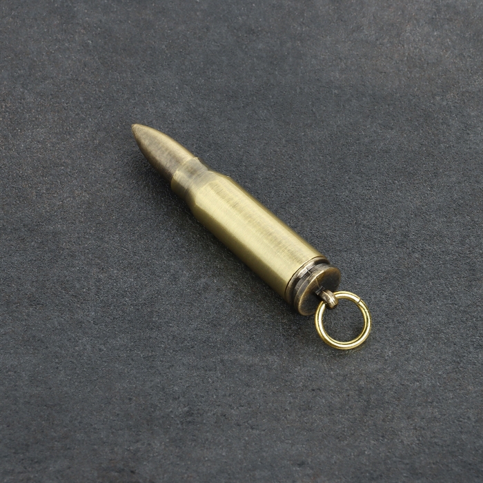 Вечная спичка Вечная спичка "Патрон" туристическая, с кольцом, 8 см