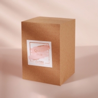 Органайзер для ватных дисков «BAMBOO», с крышкой, 7 × 7 × 10,1 см, цвет прозрачный/коричневый Органайзер для ватных дисков «BAMBOO», с крышкой, 7 × 7 × 10,1 см, цвет прозрачный/коричневый