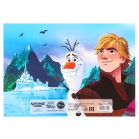 Альбом для рисования А4, 40 листов 100 г/м&sup2;, на склейке, Холодное сердце