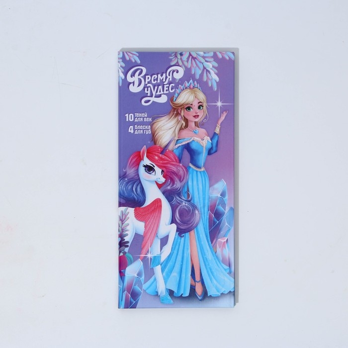 Набор косметики для девочки &laquo;Новый год! Время чудес&raquo;, тени 10 цв по 1,3 гр, блеск 4 цв по 0,8 гр