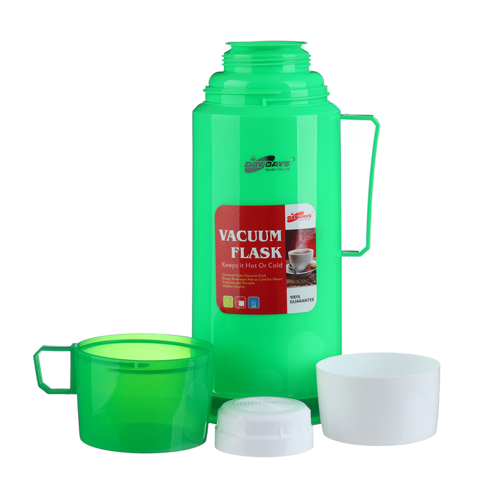 Термос 1 л, со стеклянной колбой, сохраняет тепло 8 ч, 13 х 28 см, зеленый Термос 1 л, со стеклянной колбой, сохраняет тепло 8 ч, 13 х 28 см, зеленый