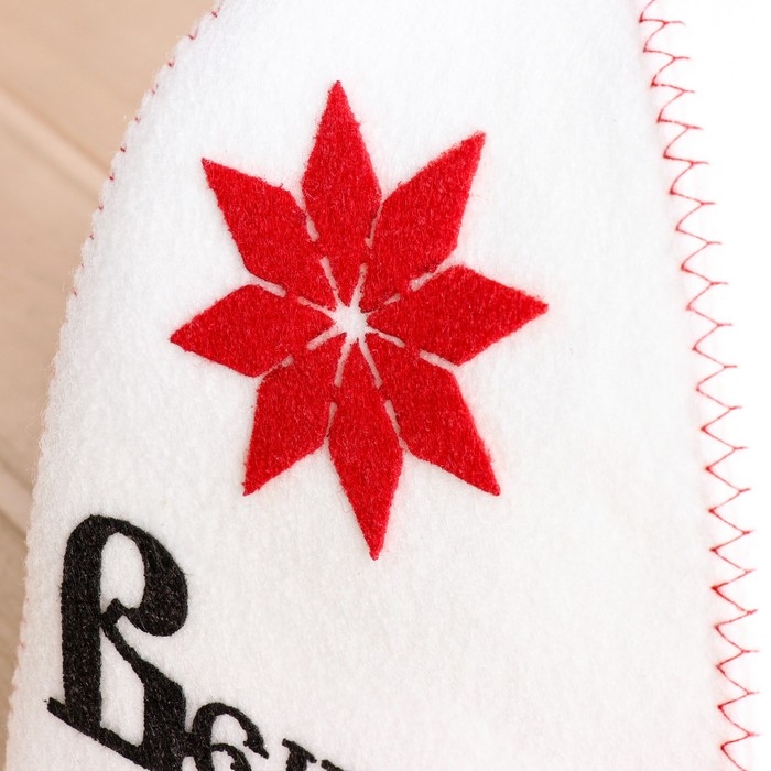 Шапка для бани с аппликацией Шапка для бани с аппликацией "Вещий Олег"