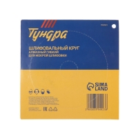 Алмазный гибкий шлифовальный круг ТУНДРА "Черепашка", для мокрой шлифовки, 100 мм, № 50 Алмазный гибкий шлифовальный круг ТУНДРА "Черепашка", для мокрой шлифовки, 100 мм, № 50