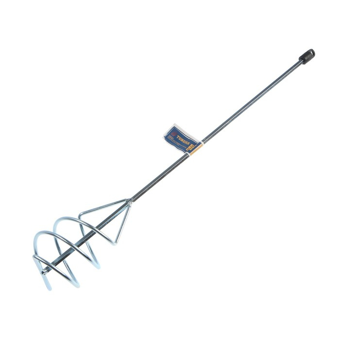 Миксер для песчано-гравийных смесей ТУНДРА, оцинкованный, шестигранный хвост., 100х8х600 мм