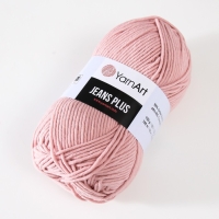 Пряжа "Jeans plus" 55% хлопок, 45% акрил 160м/100гр (83 пудра) Пряжа "Jeans plus" 55% хлопок, 45% акрил 160м/100гр (83 пудра)