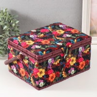 Шкатулка для рукоделия "Цветочный сад в ночи" 19х26х14,5 см Шкатулка для рукоделия "Цветочный сад в ночи" 19х26х14,5 см