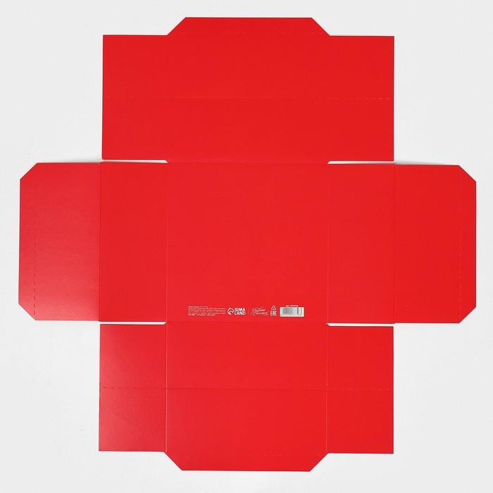 Коробка новогодняя складная «Новогодний подарок», 17 х 17 х 7 см, Новый год Коробка новогодняя складная «Новогодний подарок», 17 х 17 х 7 см, Новый год