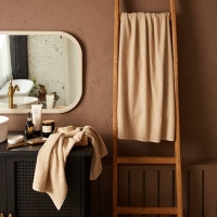 Полотенце махровое Экономь и Я 50*90 см, цв. бежевый, 100% хлопок, 320 гр/м2