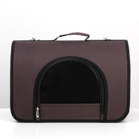 Сумка - переноска для животных, 2 входа, 40 х 25 х 28 см, коричневая Сумка - переноска для животных, 2 входа, 40 х 25 х 28 см, коричневая