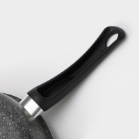 Сотейник Granit, d=28 см, с антипригарным покрытием, стеклянная крышка, цвет серый Сотейник Granit, d=28 см, с антипригарным покрытием, стеклянная крышка, цвет серый