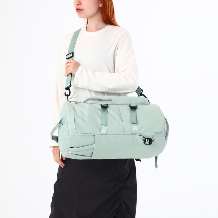 Рюкзак-сумка на молнии, 4 наружных кармана, отделение для обуви, цвет зелёный Рюкзак-сумка на молнии, 4 наружных кармана, отделение для обуви, цвет зелёный