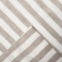 Комплект штор для кухни Этель "Soprano" 140х180 см-2 шт, подхваты 2 шт, лен 100%,180гр/м2