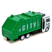 Набор грузовиков «Мусоровоз», инерция, 2 машины, баки Набор грузовиков «Мусоровоз», инерция, 2 машины, баки