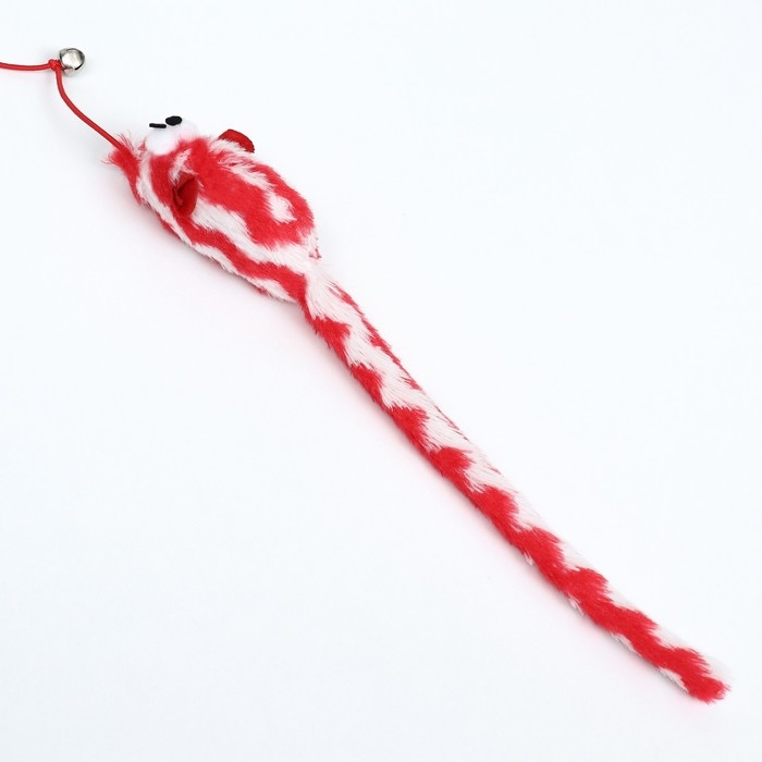 Дразнилка-удочка Дразнилка-удочка "Мышь с длинным хвостом", красная