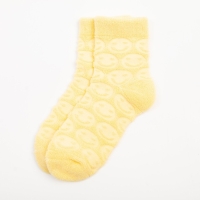 Носки для девочки махровые KAFTAN &laquo;Смайлики&raquo;, размер 16-18 см, цвет жёлтый