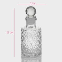 Банка стеклянная для хранения сыпучих продуктов Доляна &laquo;Холодок&raquo;, 100 мл, 5&times;12 см