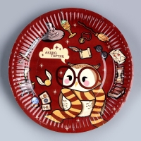 Набор бумажной посуды одноразовый Совушка&raquo;: 6 тарелок, 6 стаканов, 6 колпаков