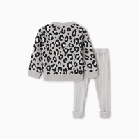 Костюм вязаный Крошка Я Leo Baby рост 68-74 см, темно-серый