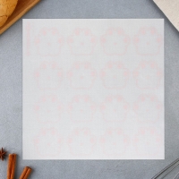 Силиконовый армированный коврик для выпечки &laquo;Лапки&raquo;, 27.5 х 27.5 см