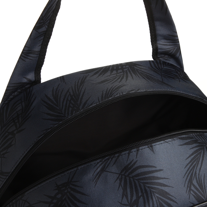 Сумка дорожная женская на молнии, держатель для чемодана, цвет чёрный/серый Сумка дорожная женская на молнии, держатель для чемодана, цвет чёрный/серый