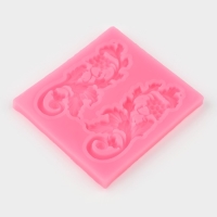 Молд &laquo;Листья винограда&raquo;, силикон, 7,7&times;7 см, цвет розовый