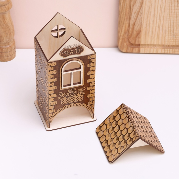 Чайный домик &laquo;Ажур&raquo;, 10х9х20 см, береста