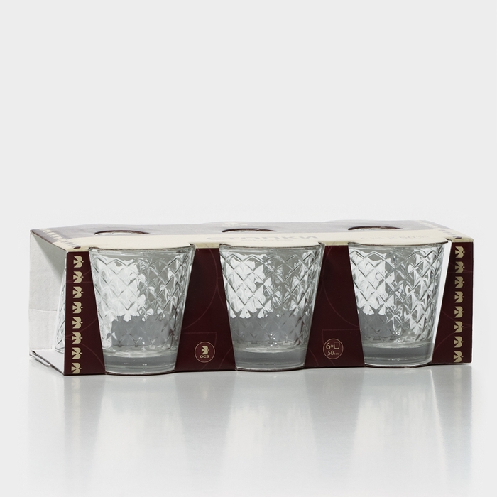 Набор стеклянных стопок &laquo;Кристалл&raquo;, 50 мл, 6 шт