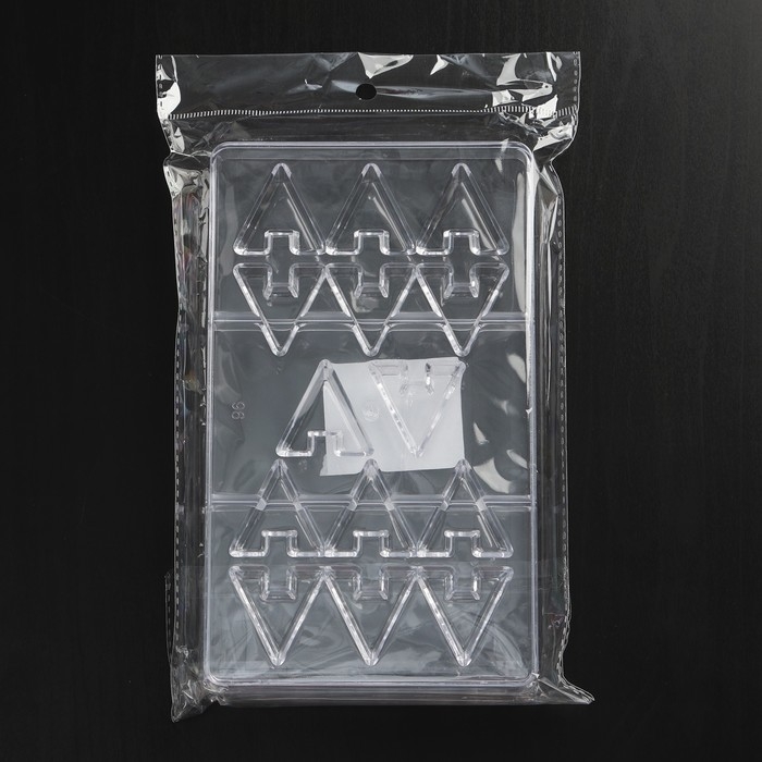 Форма для конфет и шоколада &laquo;Хеопс&raquo;, 14 ячеек, 20&times;12&times;2,5 см, цвет прозрачный