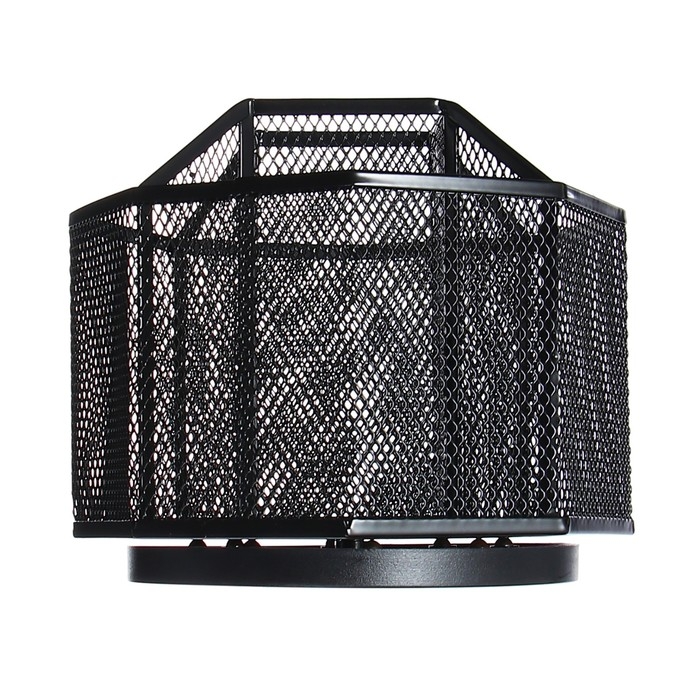 Подставка для канцелярских принадлежностей Calligrata, 5 отделений, сетка, металлическая, чёрная Подставка для канцелярских принадлежностей Calligrata, 5 отделений, сетка, металлическая, чёрная