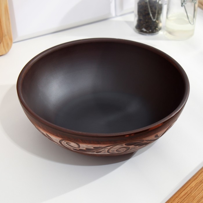 Салатник классический «Ангоб», 1л, 6 х 18,5 х 18,5см Салатник классический «Ангоб», 1л, 6 х 18,5 х 18,5см