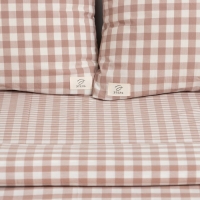 Постельное бельё Этель 1.5 сп Beige cage 155х210 см,160х240 см, 50х70-2шт, 100% жатый хлопок, 140 гр/м2