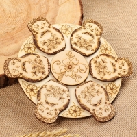 Подставка под горячее «Матрешка», D=20 см, можжевельник Подставка под горячее «Матрешка», D=20 см, можжевельник